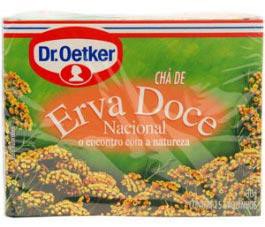 Governo interdita chá de erva-doce da Dr. Oetker