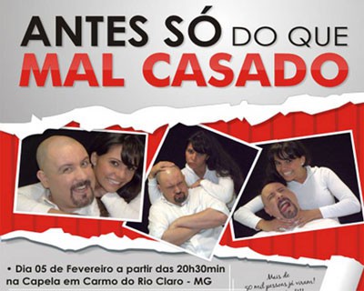 Carmo do Rio Claro recebe peça teatral no fim de semana